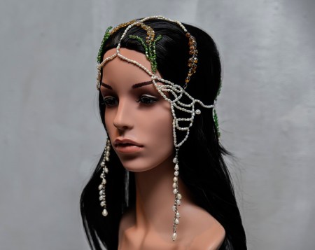 drops of her sweat side